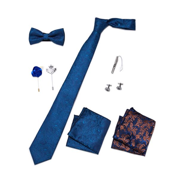 Set of 8 - Silk Ties for Men, Luxury Gift Box
