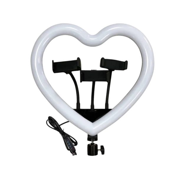 CTDW 13" Heart-Shaped RGB LED Ring Light - JM33-13BL