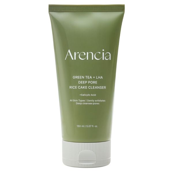 Arencia Green Tea + LHA Deep Pore Rice Cake Cleanser 150ml