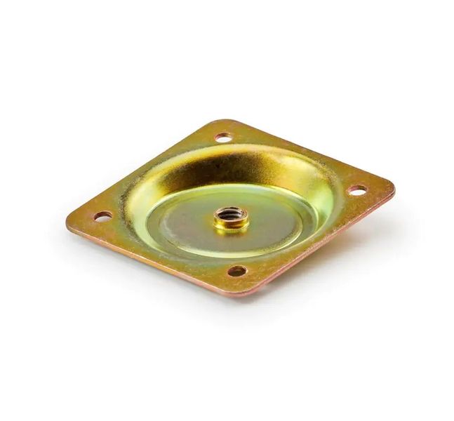 Cone Leg Plate/Bracket - Splayed - M8 65MM x 65MM - 12 Pieces