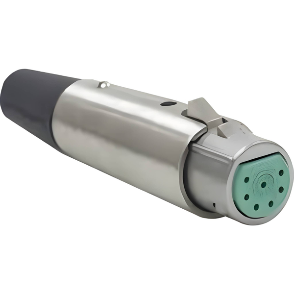 XLR-A7F 7-Pin Inline Female XLR Cable Connector with Screw Clamp