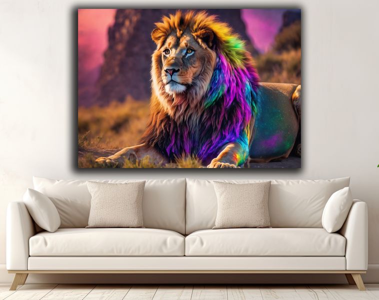 0222 Lion Pride Canvas Wall Art
