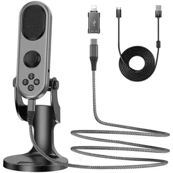 JMARY MC-PW7 USB Desktop Cardioid Noise Reduction Microphone