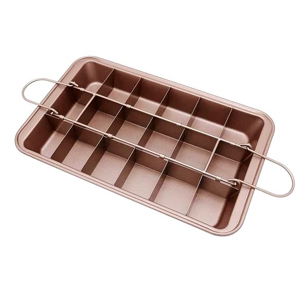 Non-Stick Square Baking Pan / Brownie Tray with Dividers