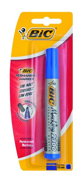 BIC Permanent Marking Pen - Bullet nib - Blue, Pack of 1