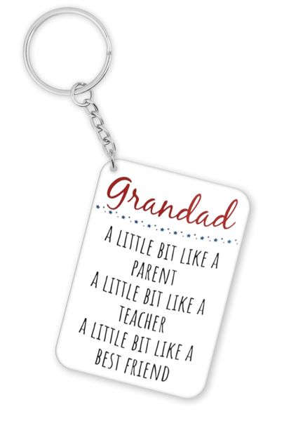 Grandad Best Friend Birthday Father's Day Christmas Gift Keyring