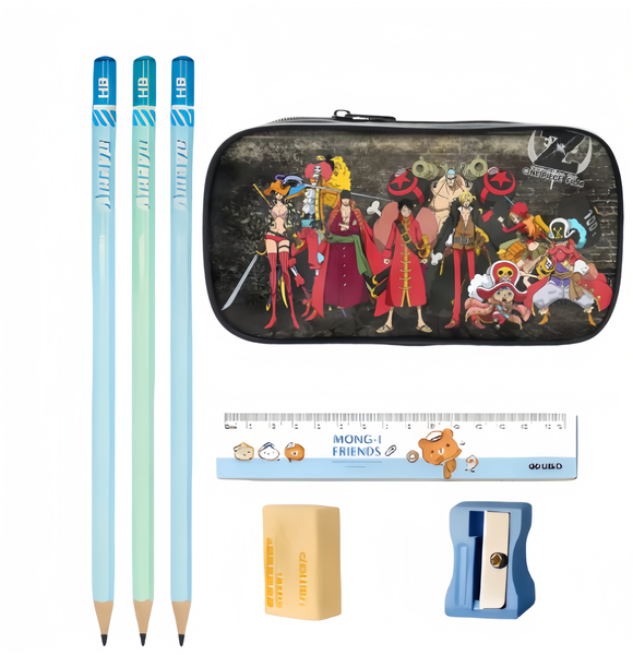 One Piece Film Red Crew Pencil Case - Anime School Organizer