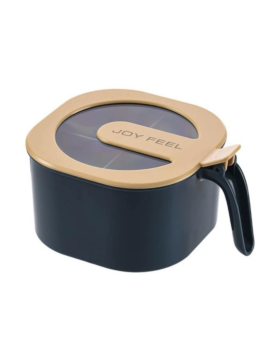 Spice Box Set Four Compartment Condiment & Spice Box MultiGrid