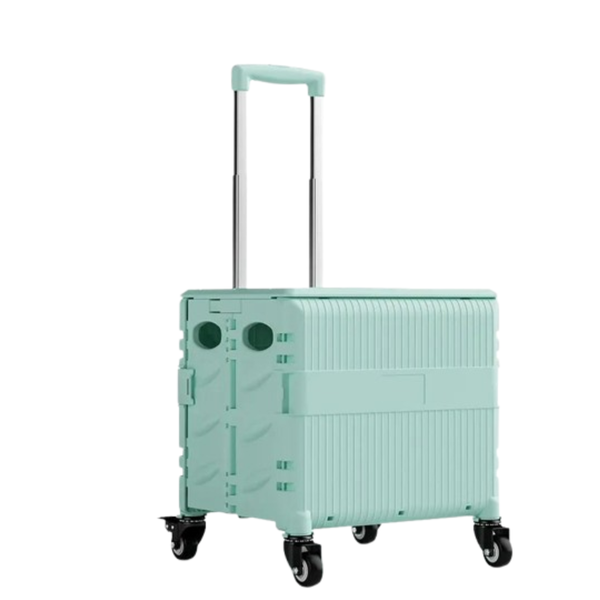 Dansup Portable Folding Shopping Cart with Rotating Wheels -dansup