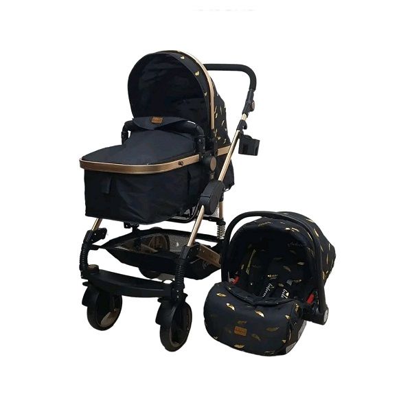 Q3 Gold Premium Belecoo One Fold-To-Half 3 In 1 Luxury - Black