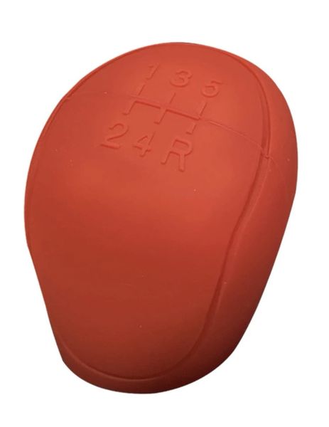 Silicone Car Gear Shift Cover - Red