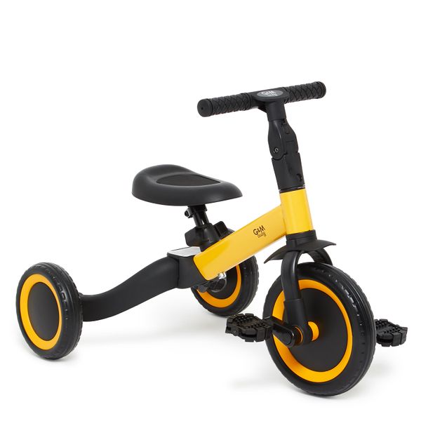 George &amp; Mason Baby - 4-in1 Tricycle - Black &amp; Yellow