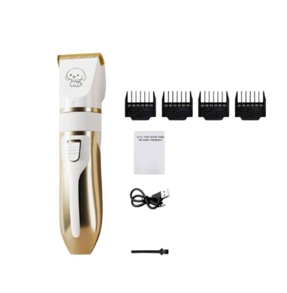 Rechargeable Pet Grooming Hair Clipper Kit, Dog and Cat Hair Trimmer