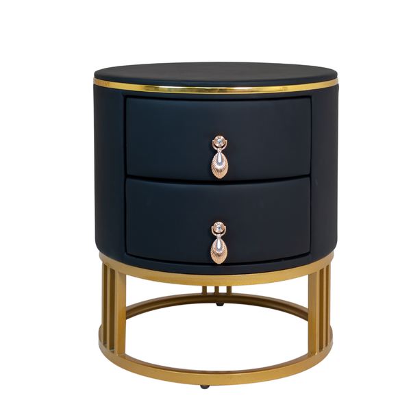 Amora Rounded Leather Pedestal