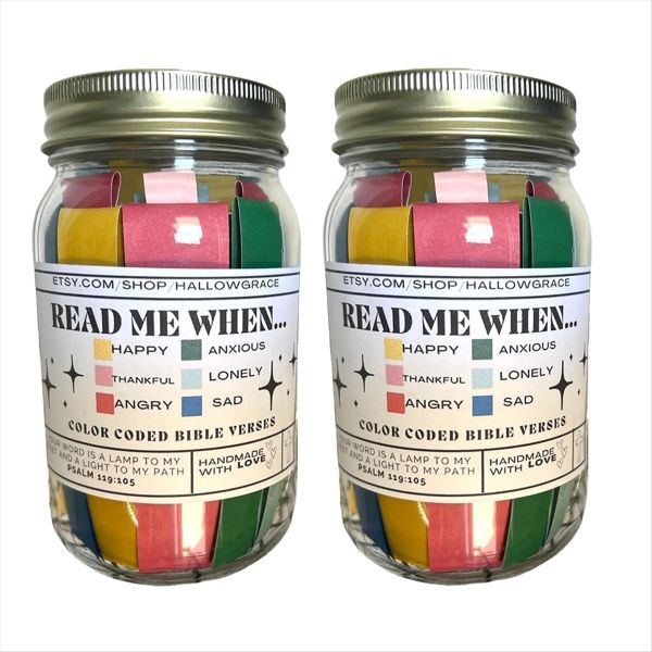 Bible Verses Jar for Emotions and Feelings Bible Verses in a Jar B