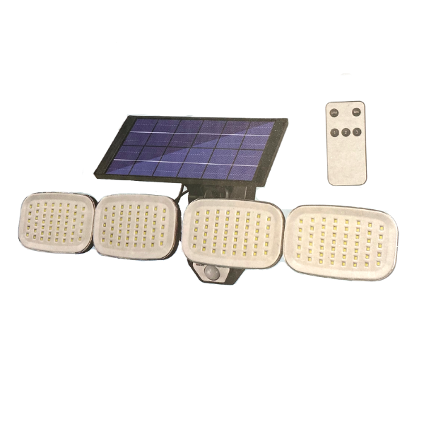 Four Head Solar Sensor Light