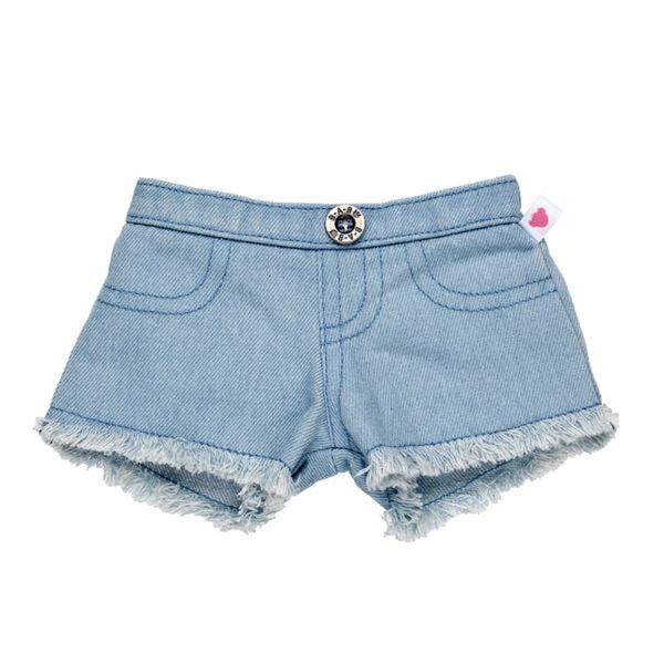 Build a Bear Frayed Denim Shorts