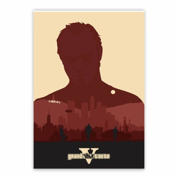 Grand Theft Auto Red Poster - A1