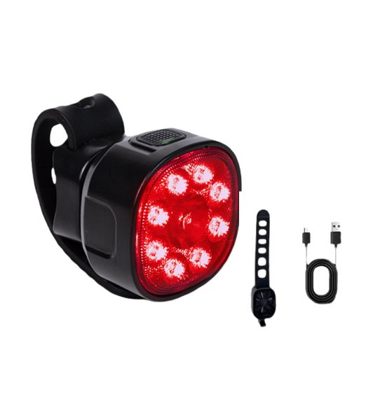 Waterproof Bicycle BackLight,7Lighting Mode,USB Rechargeable LED Bike Light