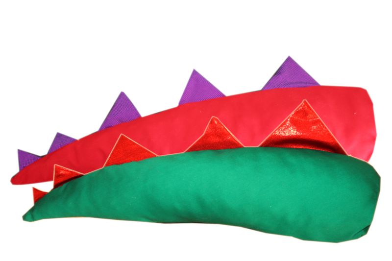 Dinosaur Tails - Red and Green