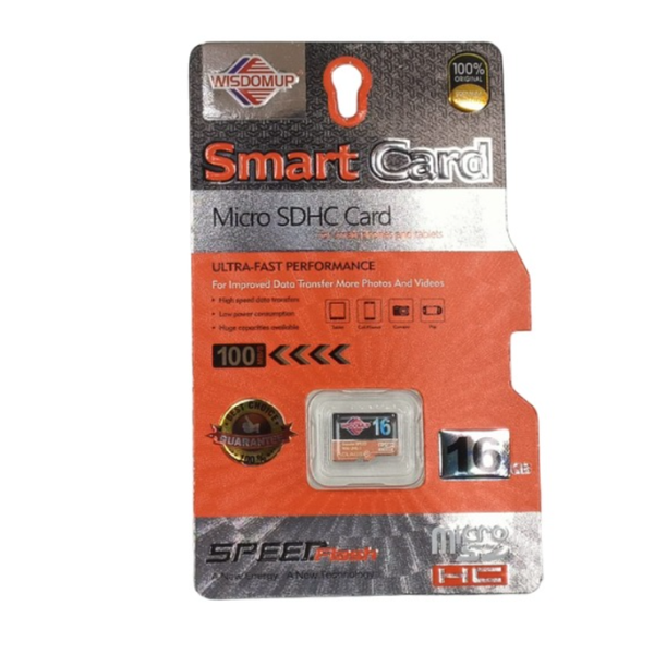 WisdomUp Micro SDHC 100MB/S Memory Card 16GB