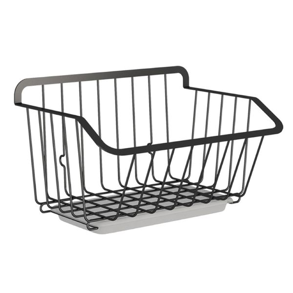 Home Kitchen Multifunctional Wall Hanging Food Storage Basket (20 x 20 x 32cm)