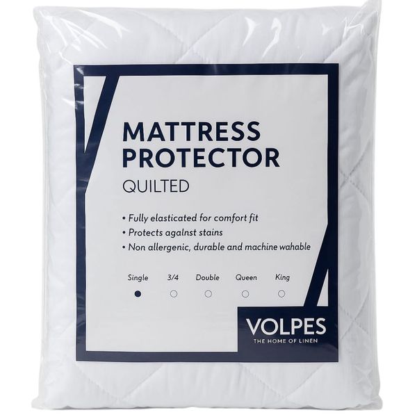 Volpes Quilted Mattress Protector - Single
