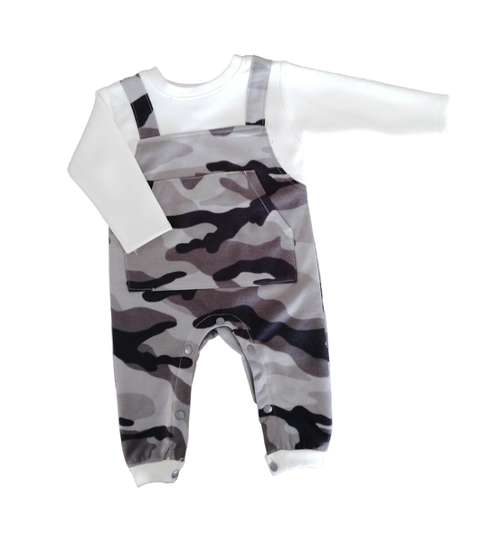 Little Leila - Camo Print Jumpsuit