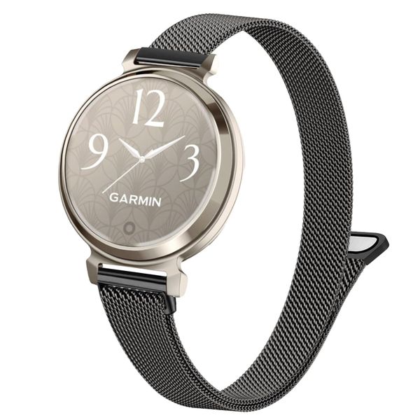 Metal Mesh Watch Band Compatible with Garmin Lily 2 / Lily 2 Active