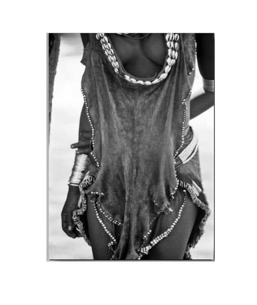Cultural richness Grey, Black Cotton Canvas cm Fashion Wall Art
