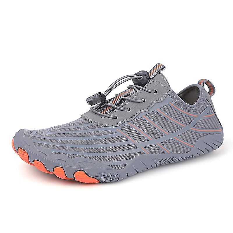 Light Weight Aqua Water Shoes for Men and Women - Grey & Orange | Shop ...