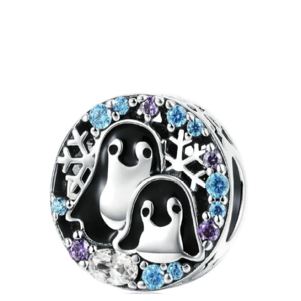 European Bracelet Charm - Penguins