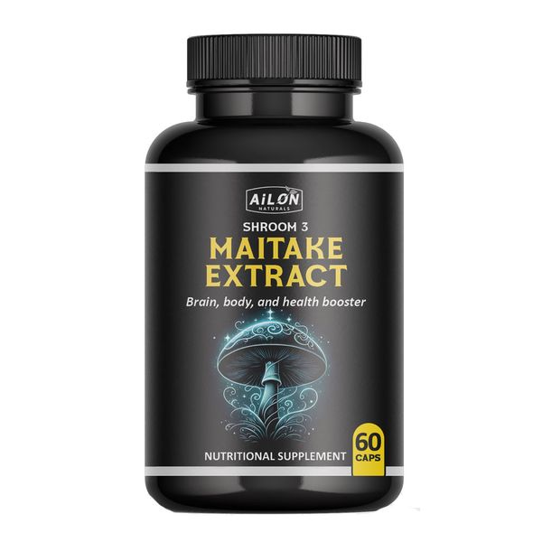 Ailon Naturals Maitake Mushroom Extract(60 caps)- Immune &amp; Wellness Support