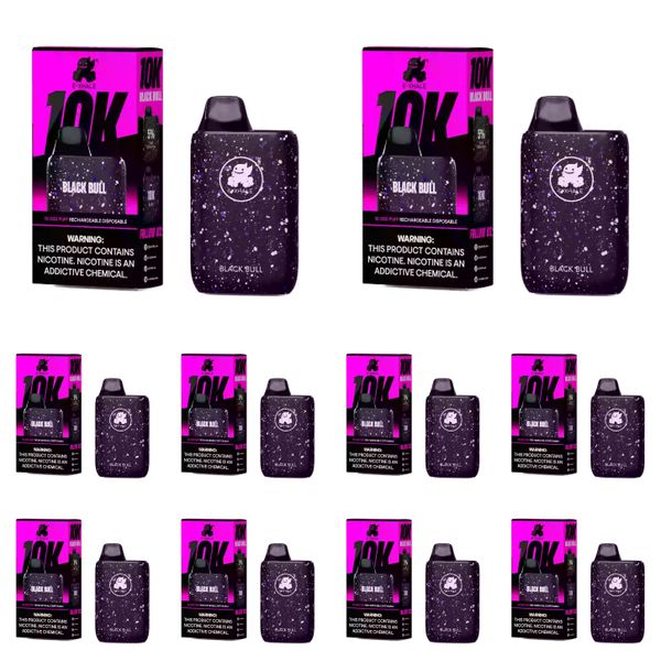 E-Xhale 10000 Puffs Disposable Vape - Black Bull (Pack of 5)
