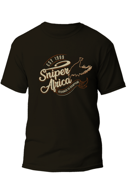 Sniper Africa Mens Tarentaal Black T-Shirt