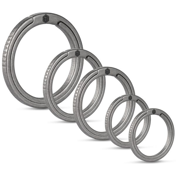 Titanium Alloy EDC Keyring Set (1L+2M+2S)