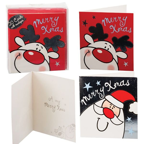 Card &amp; Envelope - Xmas - Stationery - 20 Piece