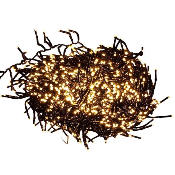 GLS-D85 Black Cable 20M Warm White Connectable Fairy Light For Festive