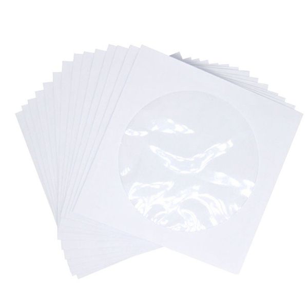 Dvd Cd Media Paper Envelop Holder With Clear Window Close Pack Of 100