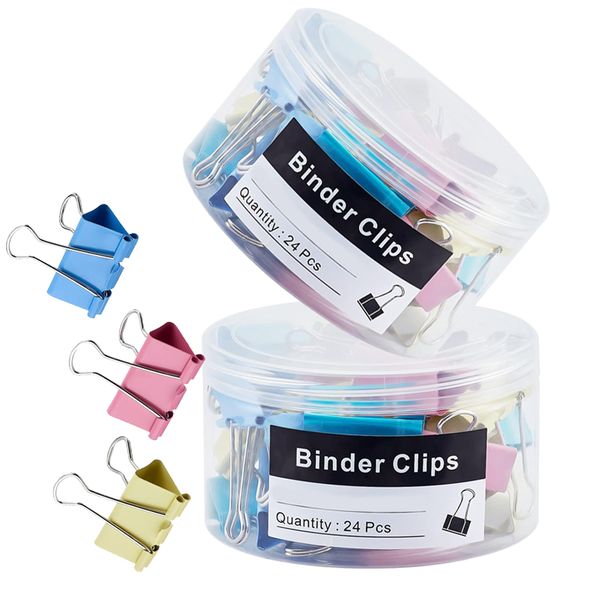 24 PCS - Large Binder Clips - 50mm