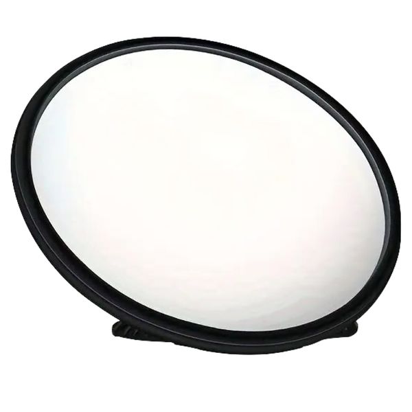 Decor Round Modern Wall Mirror With Lightweight Plastic Frame - 14.5cm