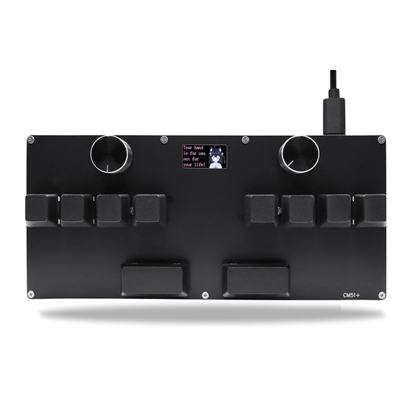 Cm51+ Osu Gaming Keyboard with Knob Screen Copy Paste Shotcut Black