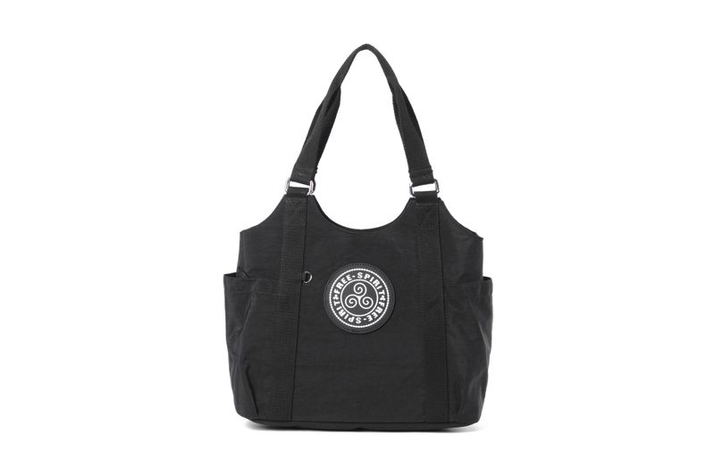 Free Spirit Large Shoulder Bag - Black
