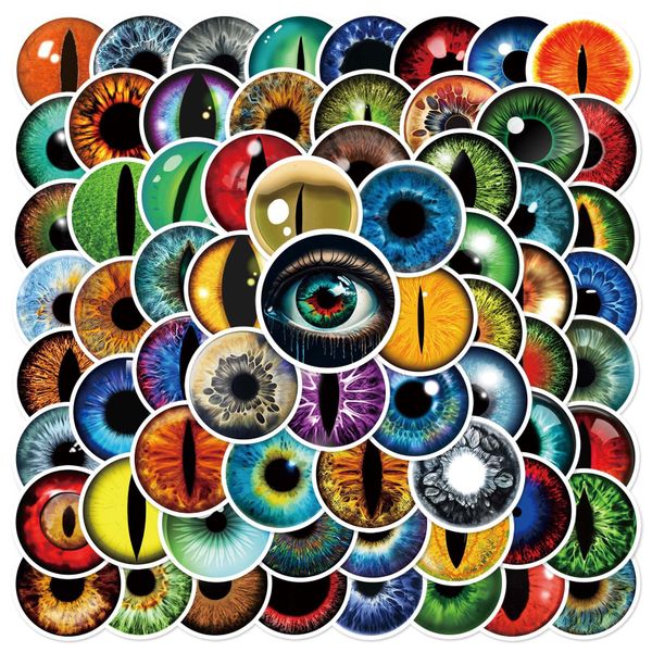 80 Pcs Personalized Eye Graffiti Waterproof Stickers