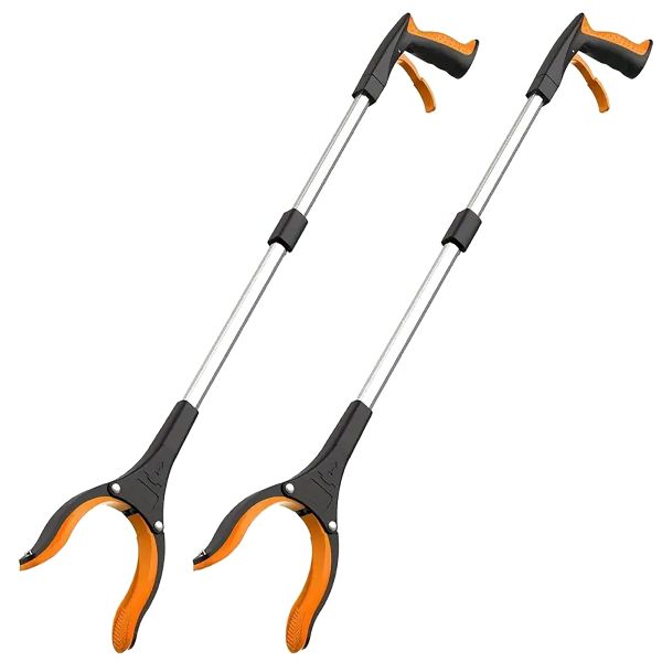2 Pieces Grabber Reacher Tool Foldable Reacher Grabber Pickup Tool For Seniors