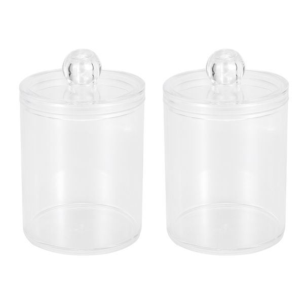 Cotton Swab Apothecary Jar With Lids For Bathroom Canister Storage B