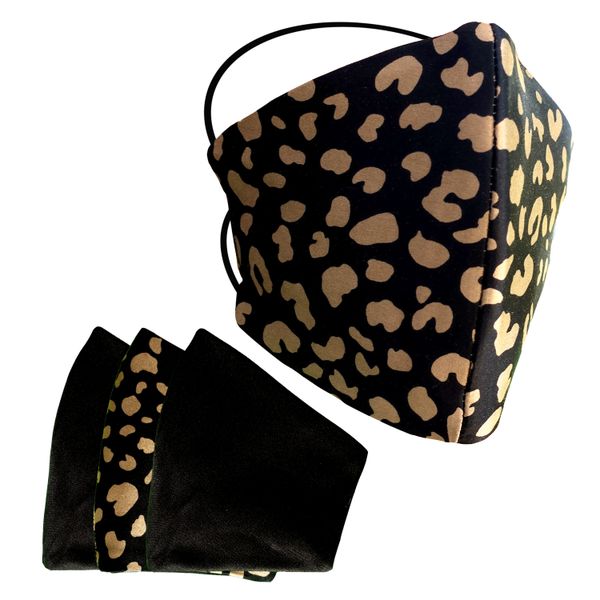 Face Mask - Reversible - Reusable Washable Stretch Satin 4-Pack 3Ply