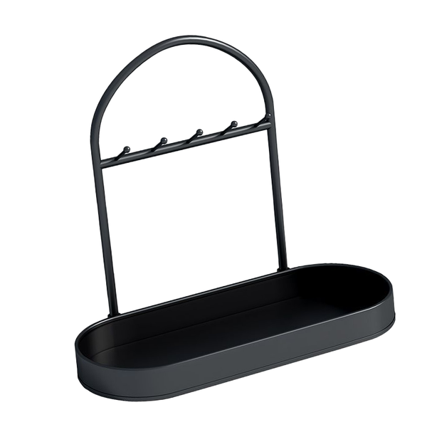 Ornament Storage Rack Versatile Entryway Storage Rack - Black