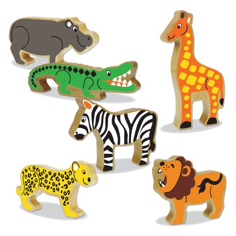 Wooden best sale wild animals