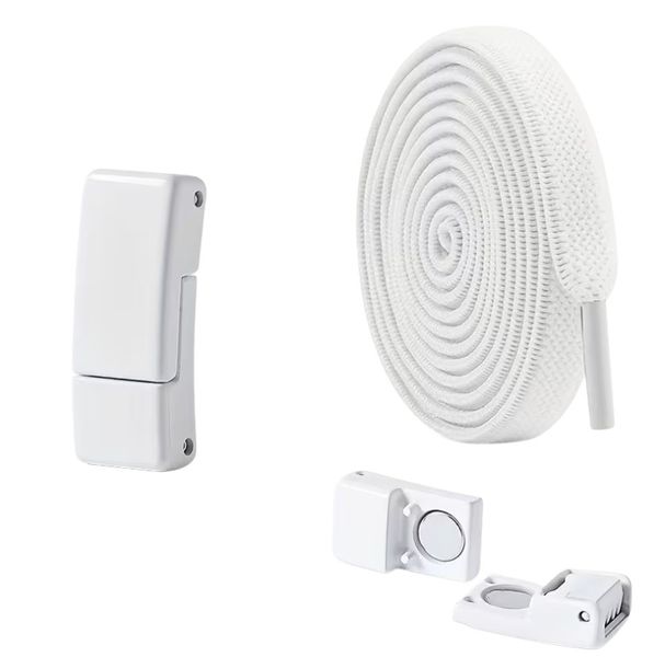 Magnetic No-Tie Elastic Shoelaces Pair for Sneakers and Sports Shoes
